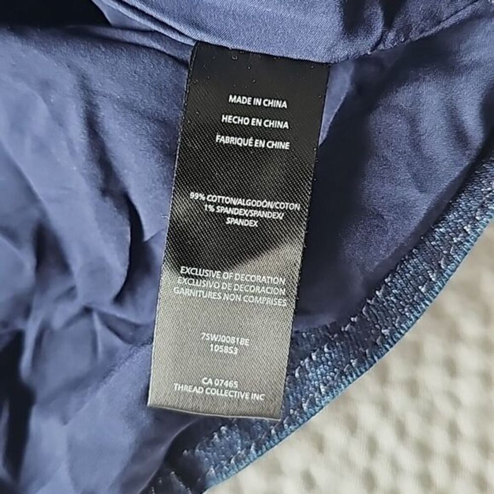 Bebe -956 Tailored Double Breasted Denim Jacket in Antique‎ Indigo Wash size 2 - Picture 10 of 16